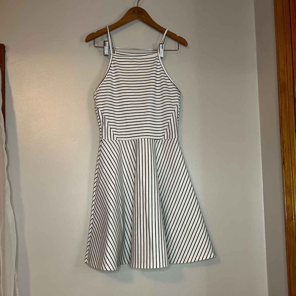 Black and White Stripped Sundress